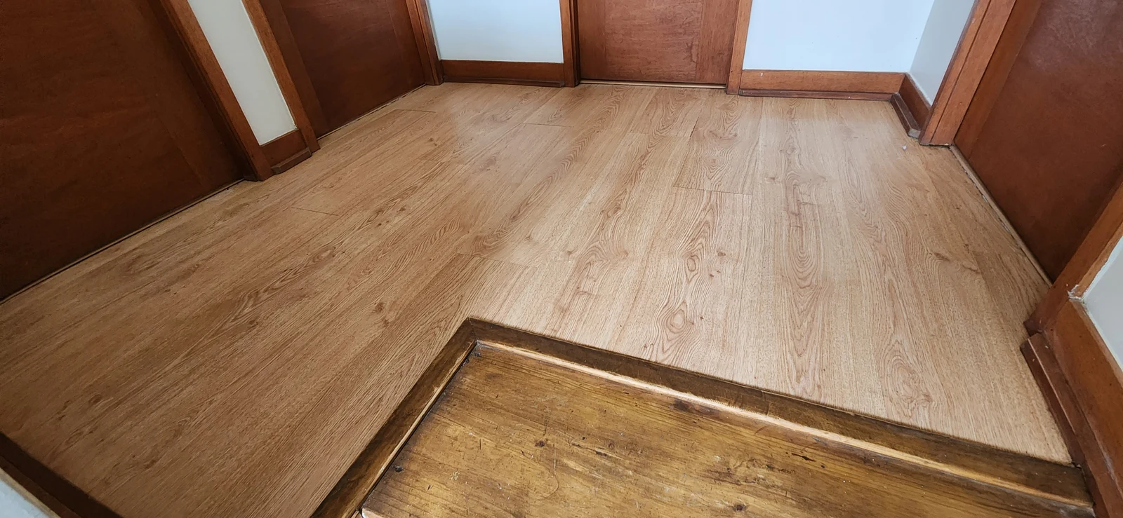 Decapado de piso flotante: Después