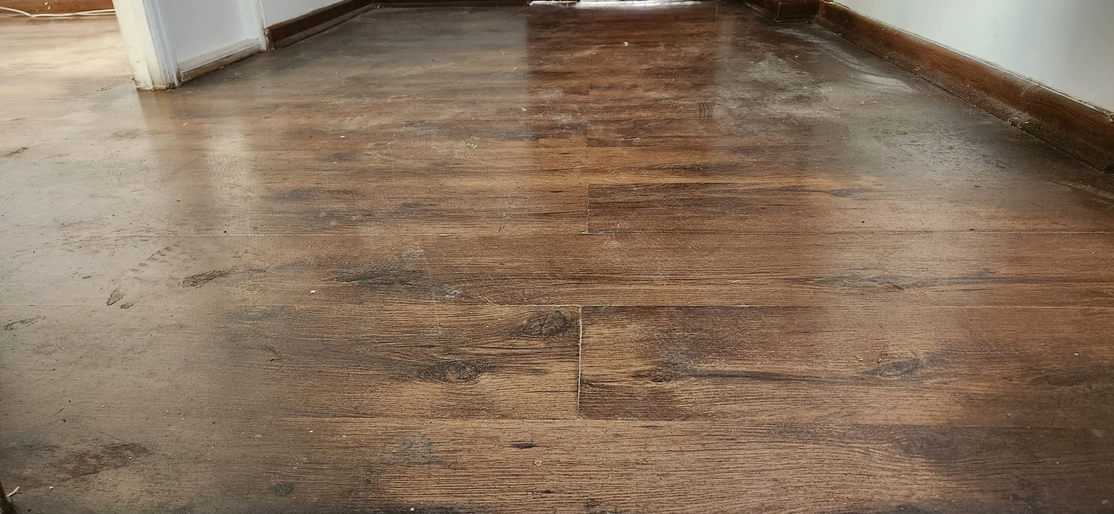 Piso flotante: trabajo superficial: Antes