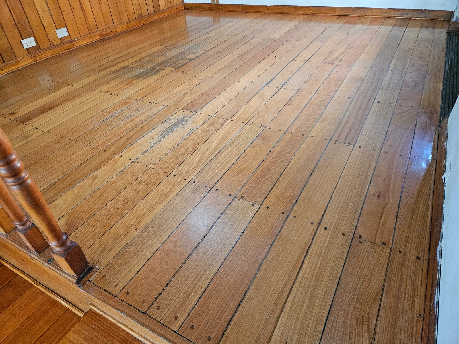 Decapado de piso de madera: Después
